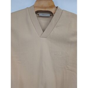Essentials Fear of God NWT Women's Sand V-neck Sleeveless‎ Vest Sweatshirt sz M